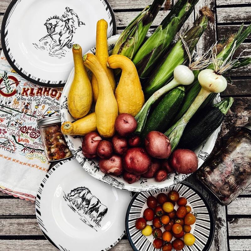 Paseo Road by HiEnd Accents Ranch Life Melamine Serving Platter, 1PC