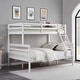preview thumbnail 34 of 41, Twin Over Full Bunk Bed,Solid Wood Frame,High Guardrail,Safe for Kids White