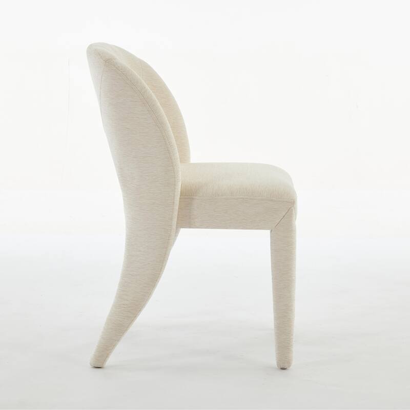 Contemporary Metal Frame Dining Chair Set of 2 with Sponge Cushion 300lb Capacity