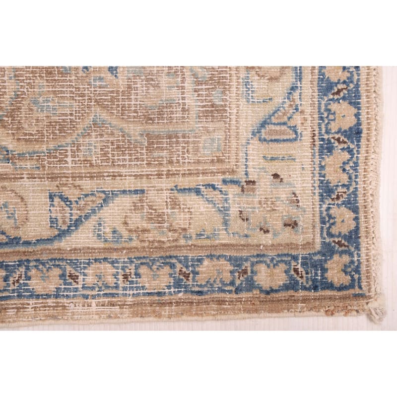 ECARPETGALLERY Hand-knotted Antalya Vintage Beige Wool Rug - 9'7 x 11'2