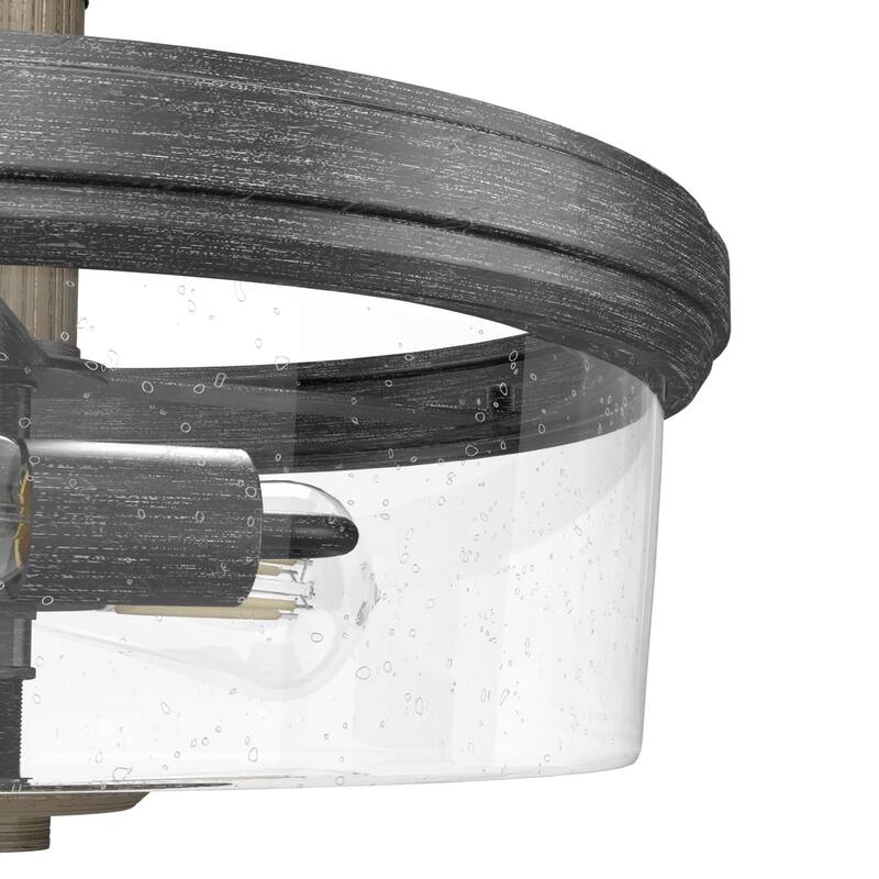 Hunter River Mill Semi-Flush Mount Ceiling Light - Island, Dining Room, Entry - Rustic, Modern Farmhouse, Transitional