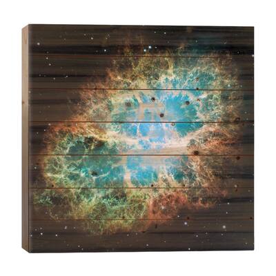 Extreme Detail, Crab Nebula, Messier 1 Print On Wood by NASA - Multi-Color