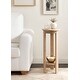 preview thumbnail 108 of 117, Kate and Laurel Foxford Round Wood Side Table 12x12x30 - Natural