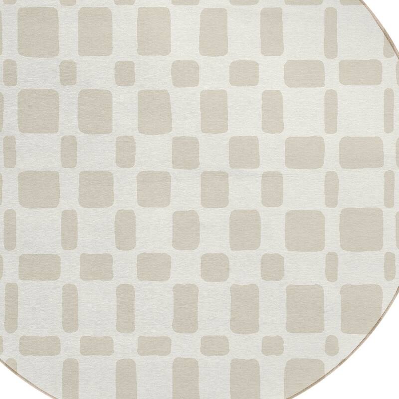 HomeRoots Geometric Transitional Rectangle Outdoor Rug