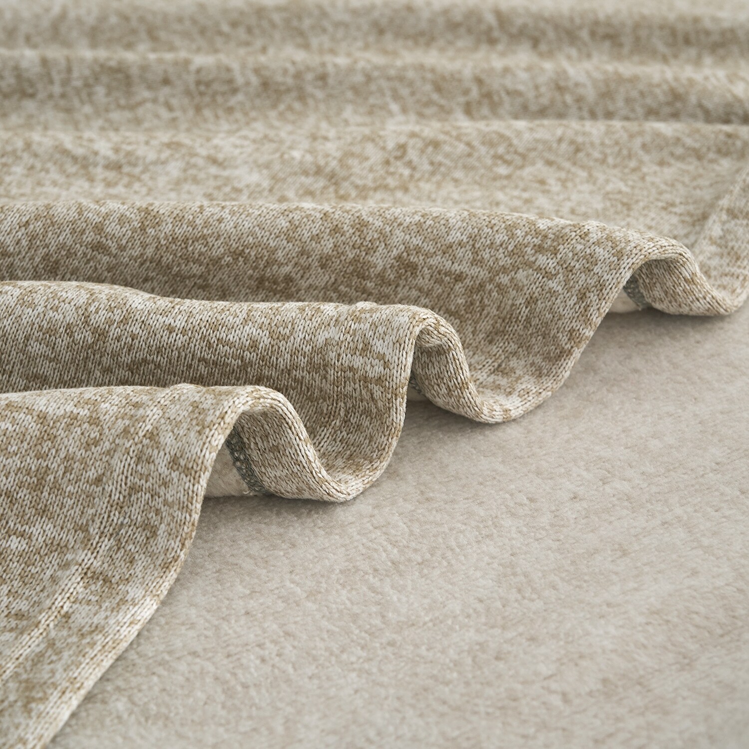 3-Piece Soft Heather Jersey Knit Blanket Set  -image