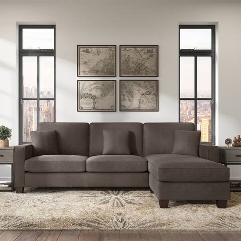 Stockton 102W Sectional Couch with Reversible Chaise by Bush Furniture