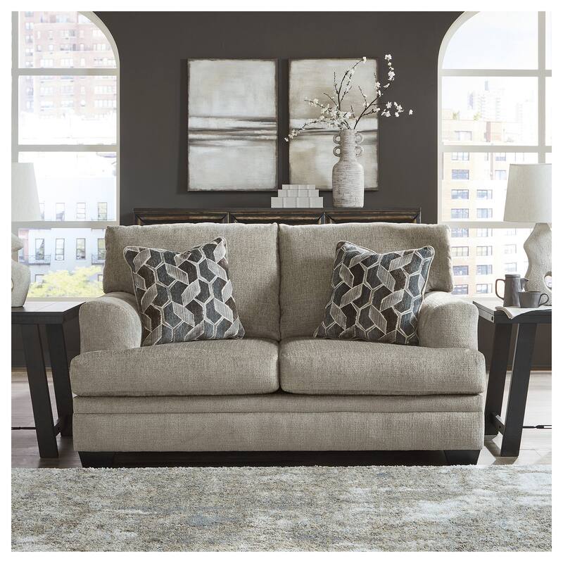 Signature Design by Ashley Stonemeade Loveseat - 67"W x 41"D x 39"H - Taupe