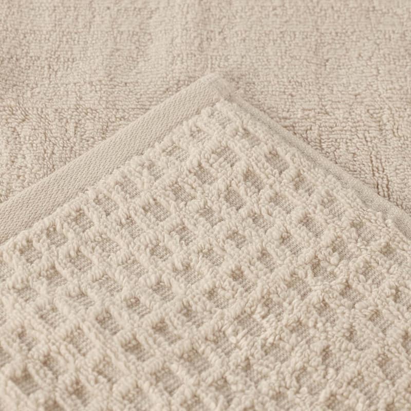 Superior Napa Zero Twist Cotton Soft Waffle Bath Sheet Set of 2
