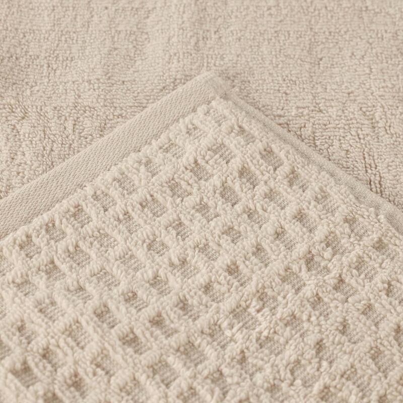 Superior Napa Zero Twist Cotton Soft Waffle Bath Towel Set of 3