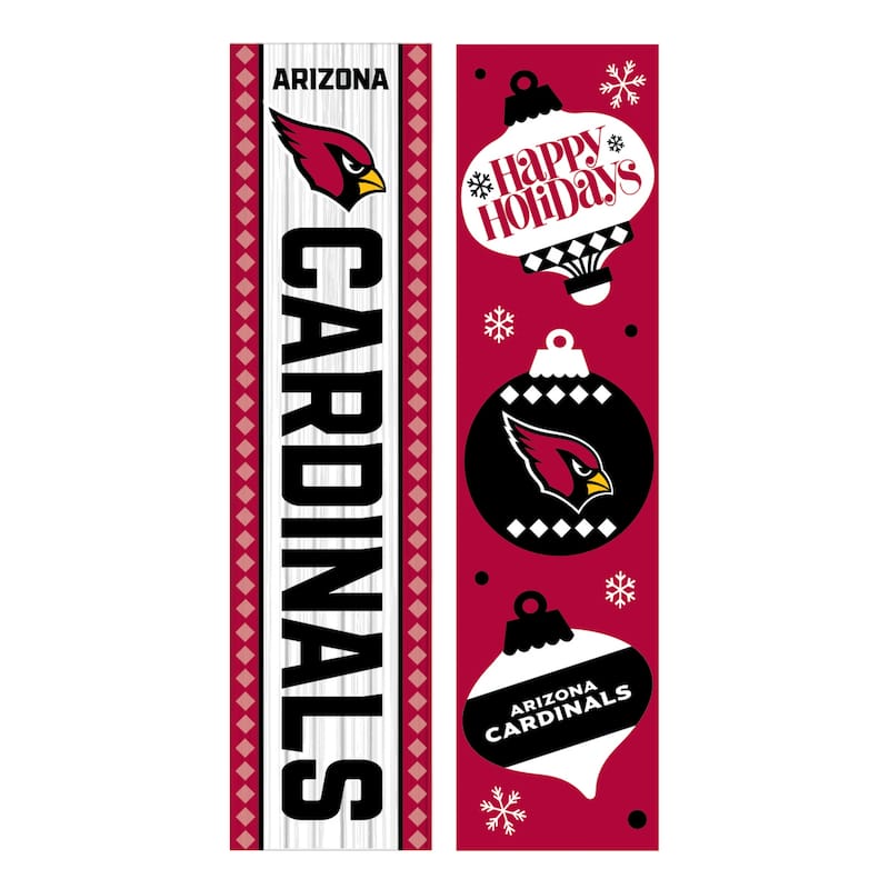 47" Double Sided Seasonal Porch Leaner, Arizona Cardinals - 47" x 11.25"
