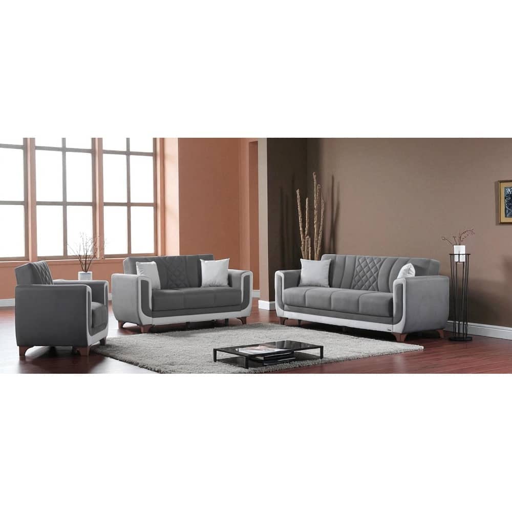 Barcelona 2 Pieces Living Room Sets 1 Sofa 1 Loveseat