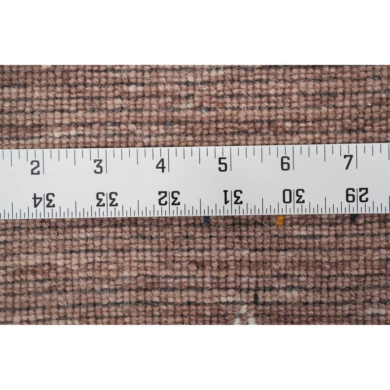 Hand Knotted Oriental 100% Wool Carpet Tribal Animal Pictorial Brown Gabbeh Area Rug - 7' 9'' X 5' 0''