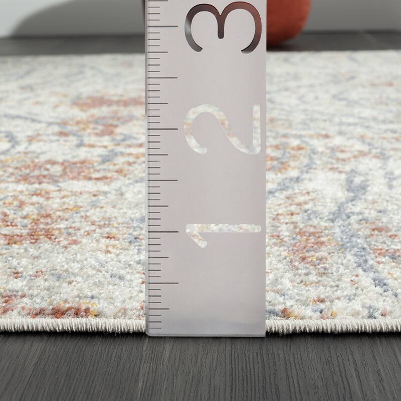 Abani Milas MIL180A Vintage Beige Swirl Area Rug