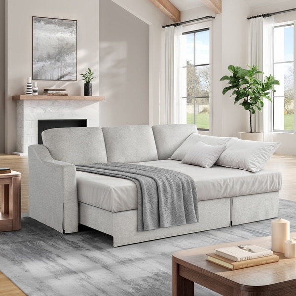 Serta Harwin Convertible Sleeper Sectional Sofa - On Sale - Bed