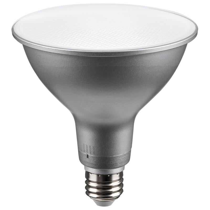 13.3W PAR38 LED Medium Base Silver Finish CCT Selectable 120V 40 Degree Beam Angle - Silver