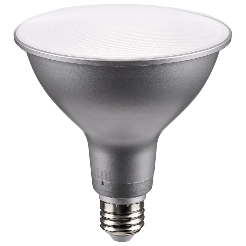15.5W PAR38 LED Medium Base Silver Finish CCT Selectable 120V 40 Degree Beam Angle - Silver