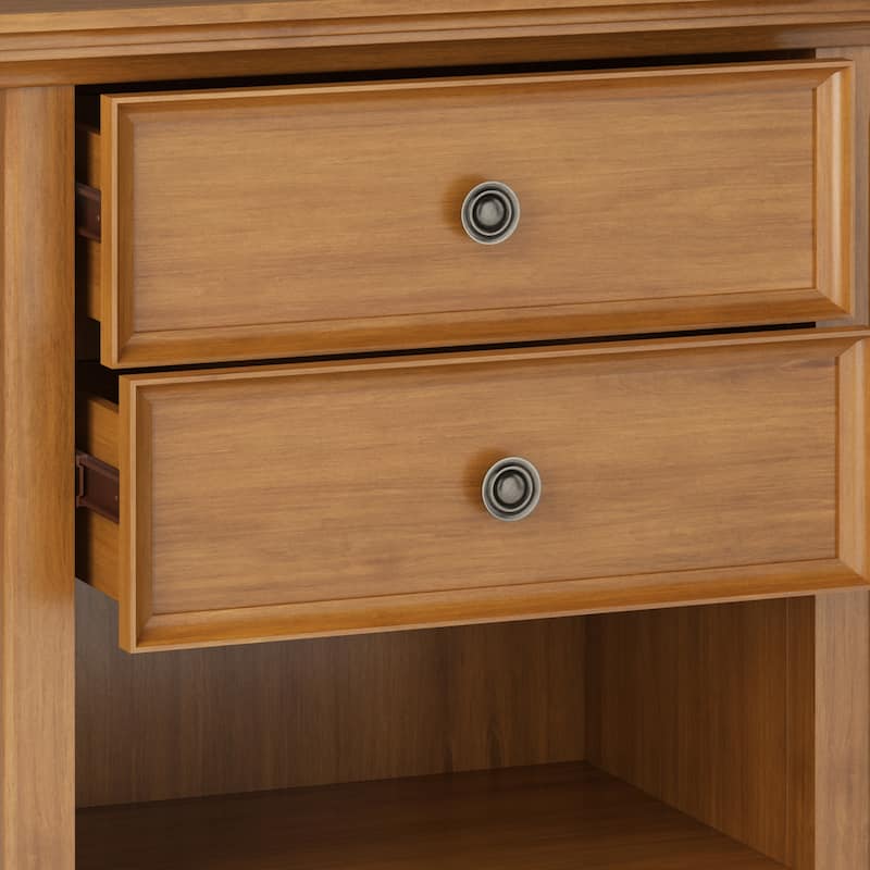 WYNDENHALL Halifax SOLID WOOD 24 inch Wide Bedside Nightstand Table