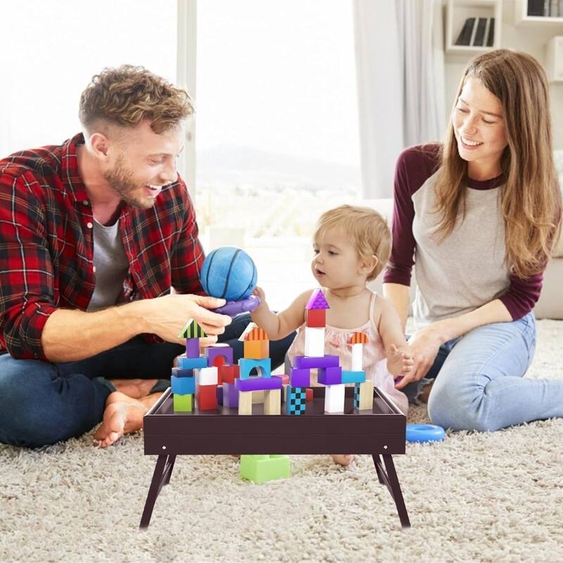 Bed Tray Table with Folding Legs