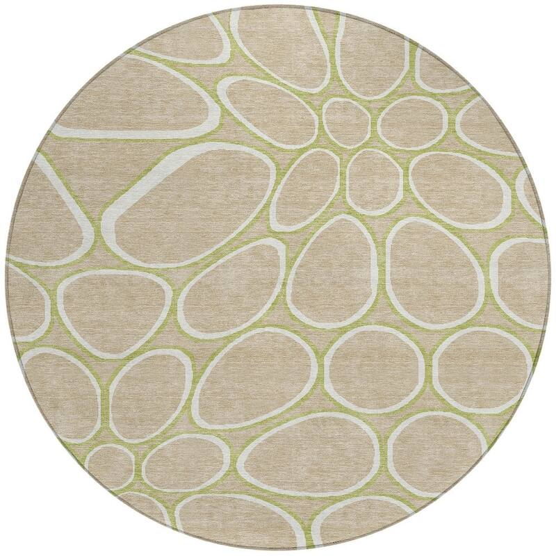 HomeRoots Abstract Transitional Rectangle Outdoor Rug