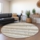 preview thumbnail 113 of 132, Premium Washable Super Soft Modern Ombre Stripe Mayfield Rug Ivory - 8' x 8'