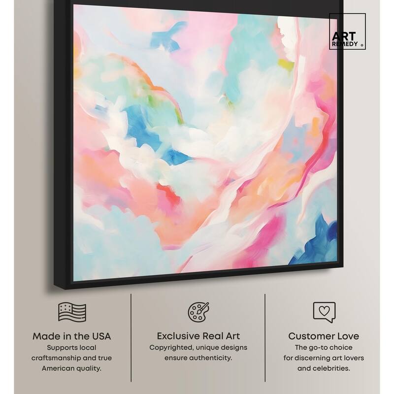Cotton Candy Clouds I Canvas by Art Remedy