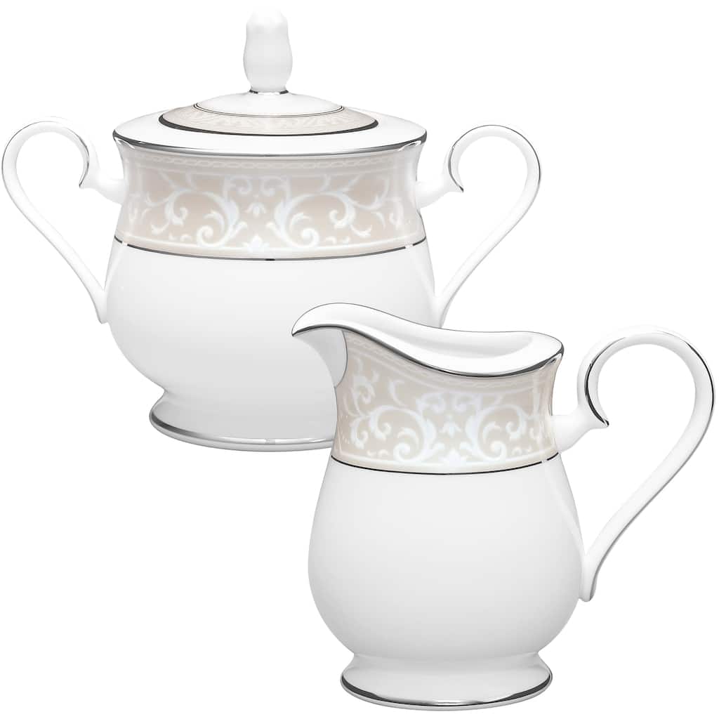 Montvale Platinum Sugar & Creamer Set