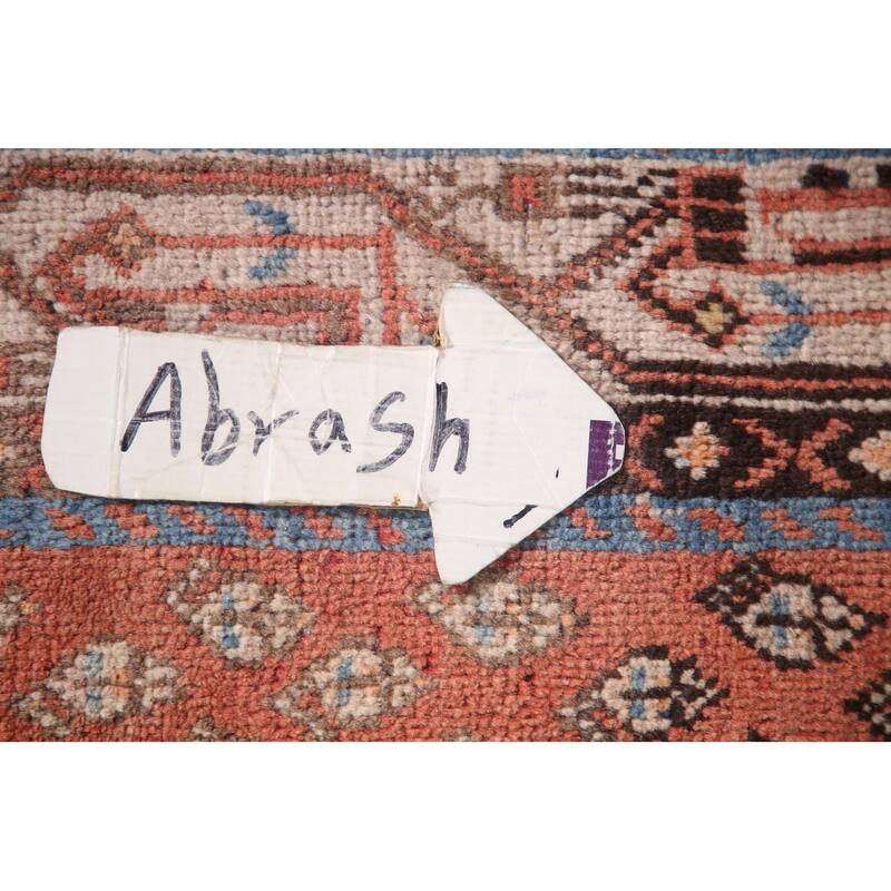 Hand Knotted Oriental 100% Wool Carpet Traditional All-Over Red Botemir Runner Rug - 10' 2'' X 3' 5''