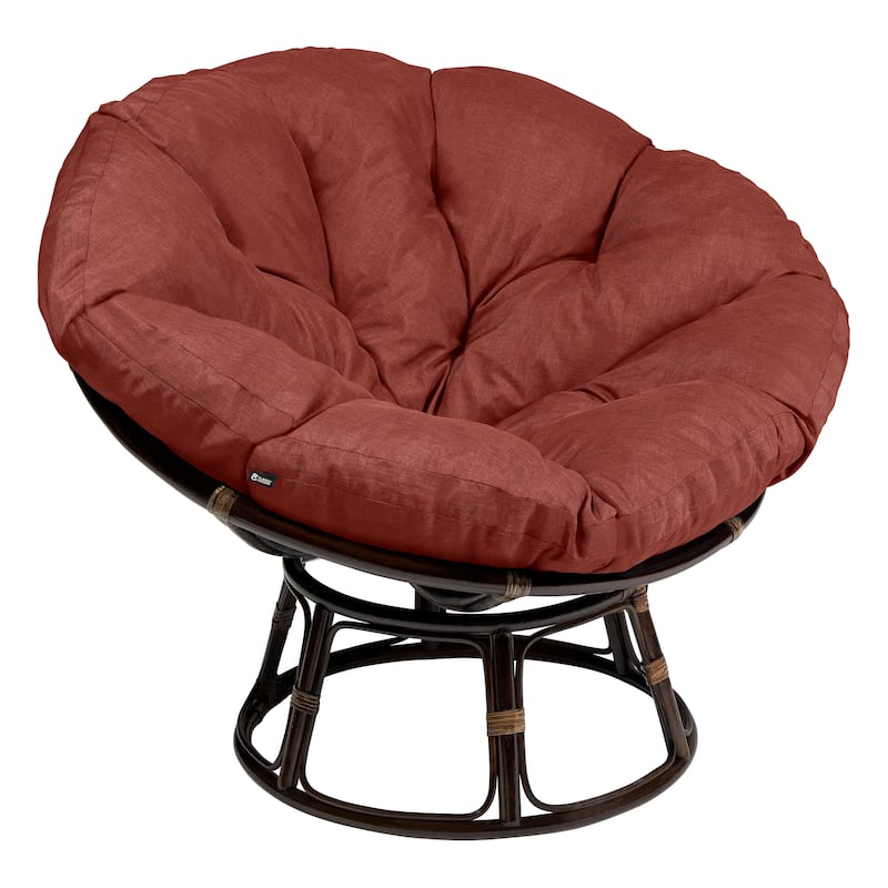 Classic Accessories Montlake Water-Resistant 50 Inch Papasan Cushion (Chair is not included) - Heather Henna