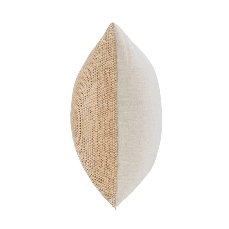 Villa by Classic Home Bassinet 18" Genuine Suede Leather Throw Pillow