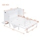 preview thumbnail 15 of 13, Murphy Bed Cabinet Bed with 2 Removable Shelves and USB Port-Queen, White