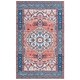 preview thumbnail 13 of 34, SAFAVIEH Arizona Willianne Machine Washable Slip Resistant Vintage Oriental Rug 3' x 5' - Rust/Navy - Rectangle