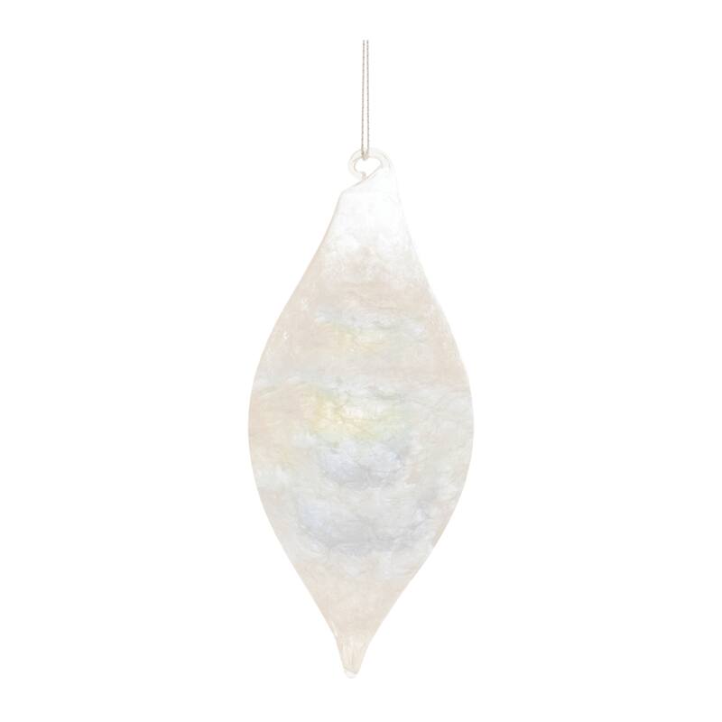 Iridescent Cloudy Glass Ornament (Set of 6) - N/A