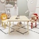 preview thumbnail 4 of 7, Kids Table and 2 Chairs Set,3 Pieces Toddler Table and Chair Set,Wooden Activity Play Table Set (Lion&Monkey)