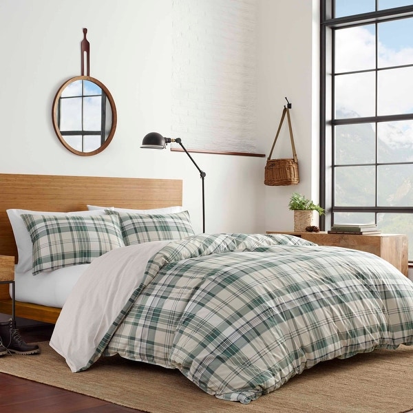 Eddie Bauer Timbers Plaid Green Comforter Set On Sale Bed Bath
