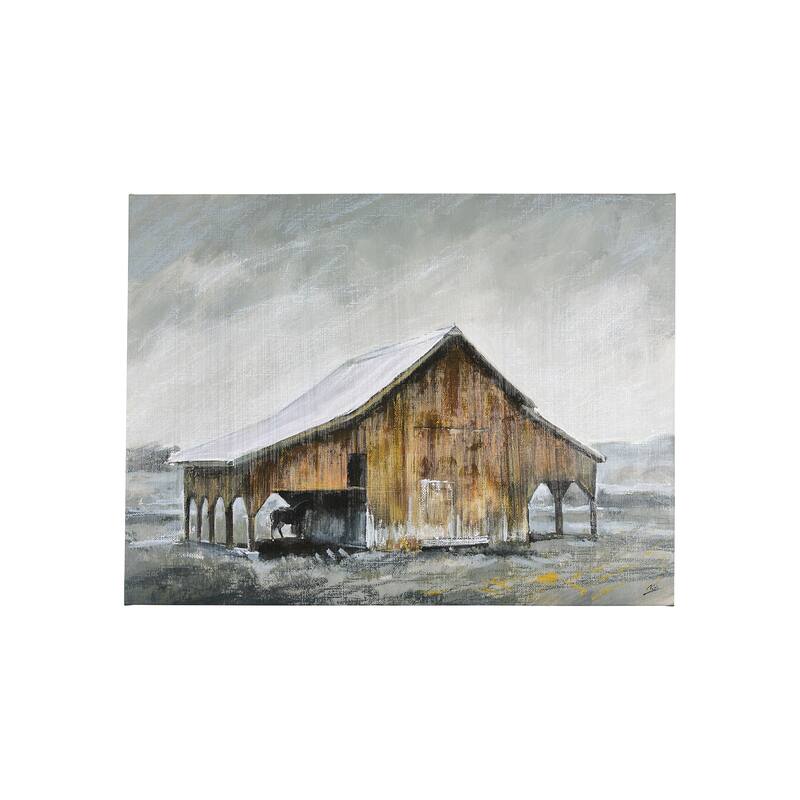 Old Barn III (40 x 30) Canvas Art Print - Small