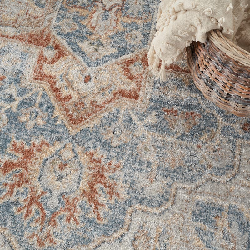 Nourison Astra Machine Washable Distressed Area Rug