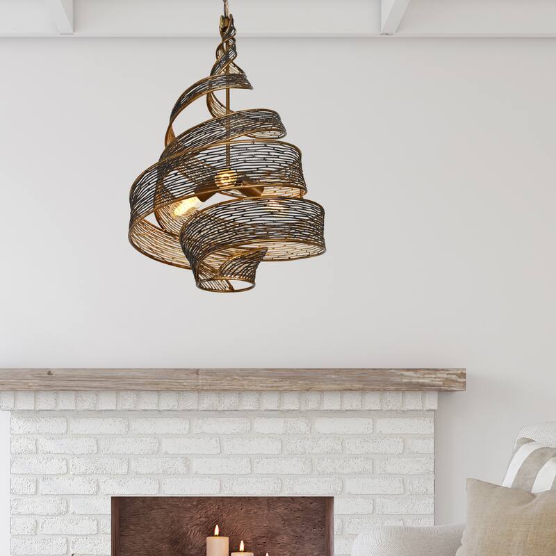 Varaluz Flow 3-Light Twist Pendant