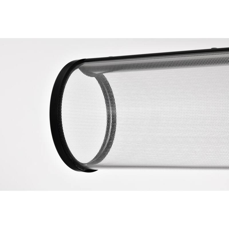 Vale 43 Inch LED Island Pendant Matte Black Silk Screened Acrylic Lens - Matte Black