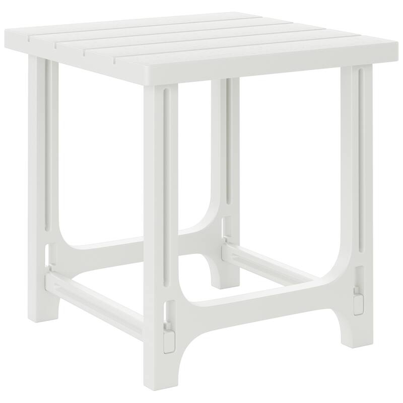 Coastline Outdoor Poly 3-Piece Set Adirondack Chair with Side Table