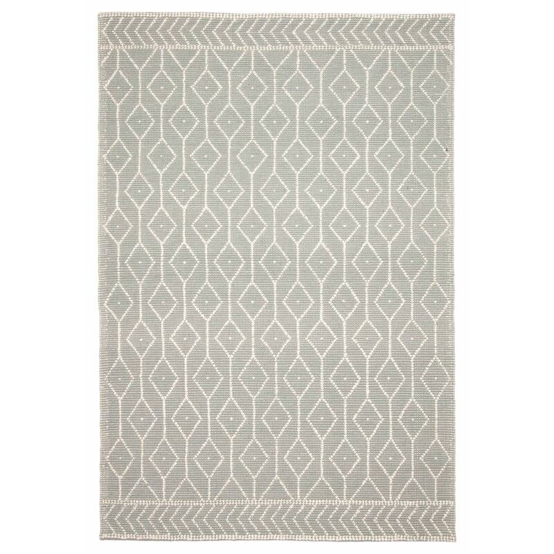 ECARPETGALLERY Braid weave Sienna Green Wool Rug - 5'11 x 8'11 - Light Green - 5'11 x 8'11