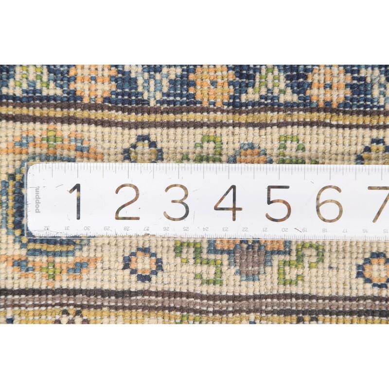 Brown Kazak Oriental Accent Rug Handmade Wool Carpet - 2'8" x 4'0"