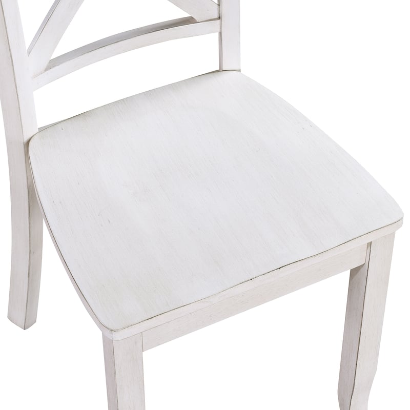 Vintage X Back Wood Cross Back Dining Chairs