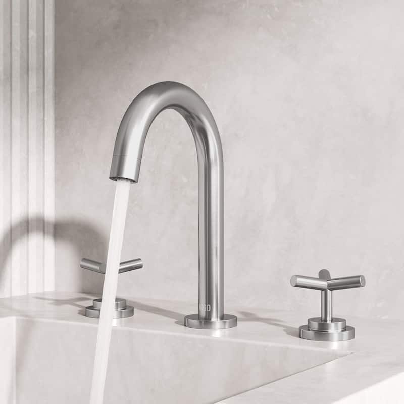 VIGO Jewel 9" H 2-Handle Widespread Bathroom Faucet