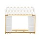 preview thumbnail 23 of 30, Floor Bed Design Wooden House Bed with Fence and Roof,Twin Size