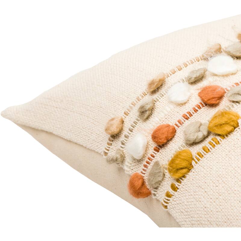 Eloisa Whimsical Textured Throw Pillow