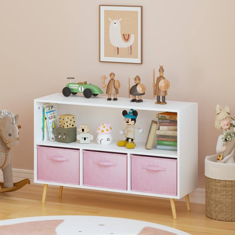 Children's Book Display, Toy Storage Cabinet Organizer