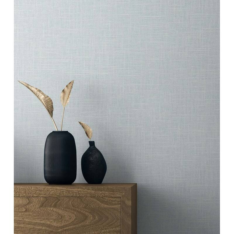 Seabrook Designs Myrna Linen Embossed Vinyl Unpasted Wallpaper
