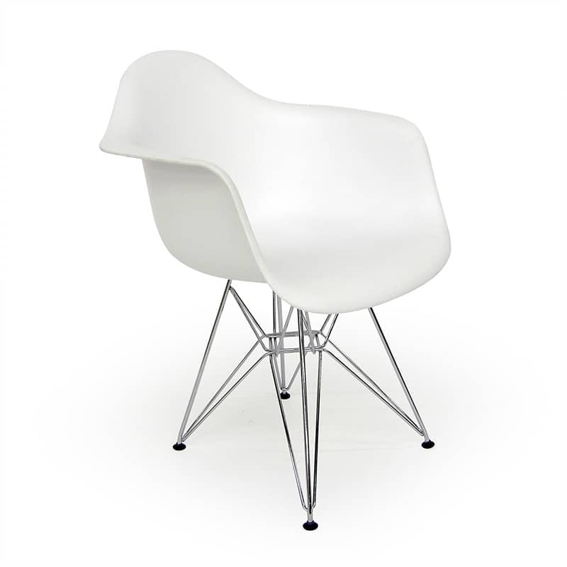 Dijon Dining Arm Chair Chrome Base