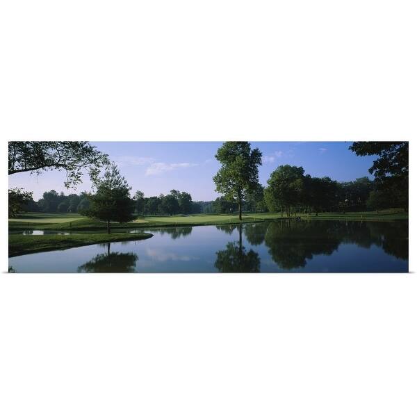 "Lake on a golf course, Cress Creek Country Club, Naperville, Illinois
