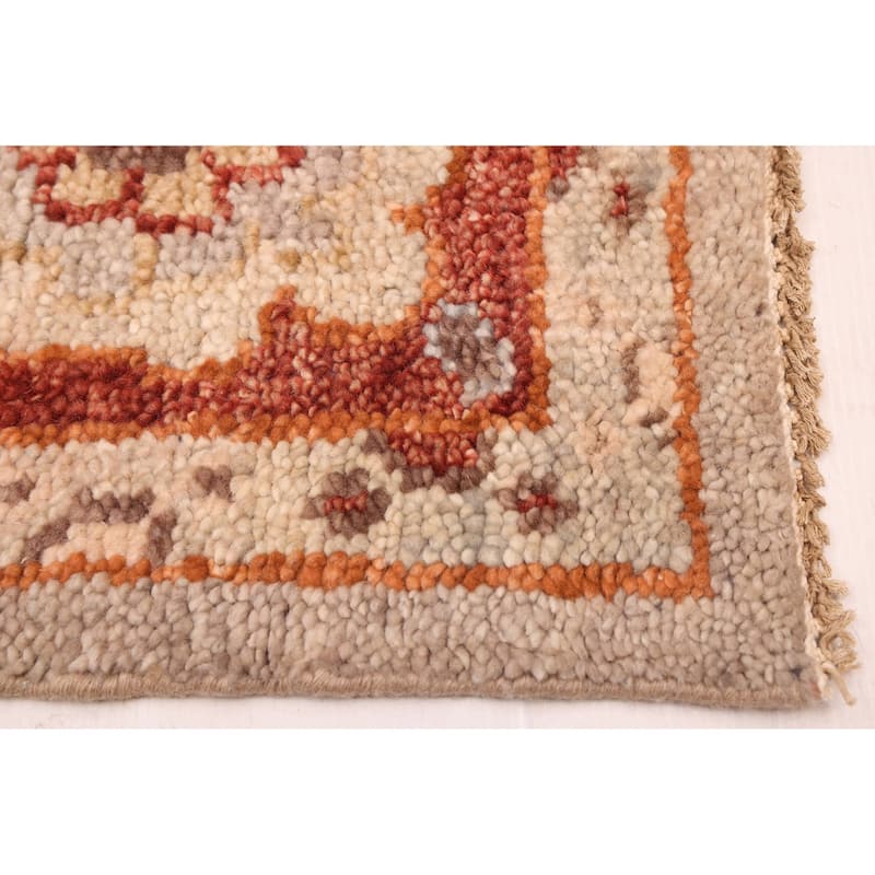 ECARPETGALLERY Hand-knotted Jules Serapi Light Grey Wool Rug - 7'11 x 9'9